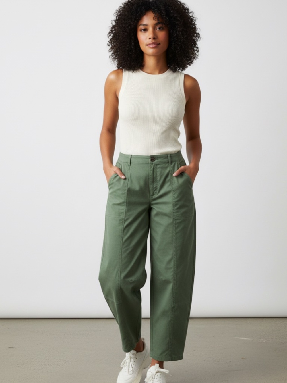 NWT on 34th green barrel pants. 6